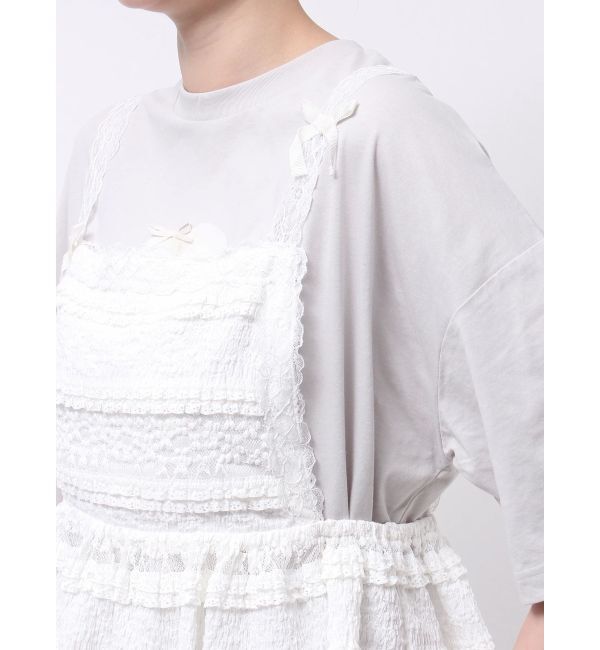 merry jenny「リボンレースペプラムビスチェ」|シャツ・ブラウス|