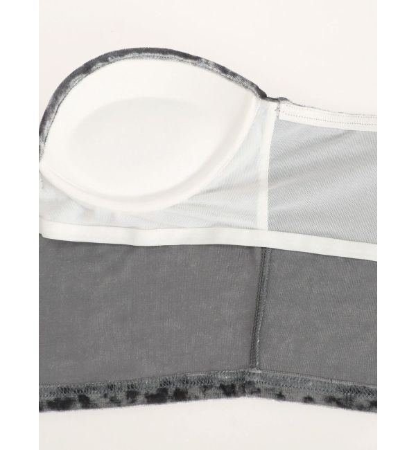 GYDA「【SETUP着用可】ベロアベアビスチェ」|チューブトップ|