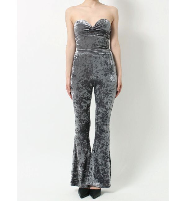 GYDA「【SETUP着用可】ベロアベアビスチェ」|チューブトップ|