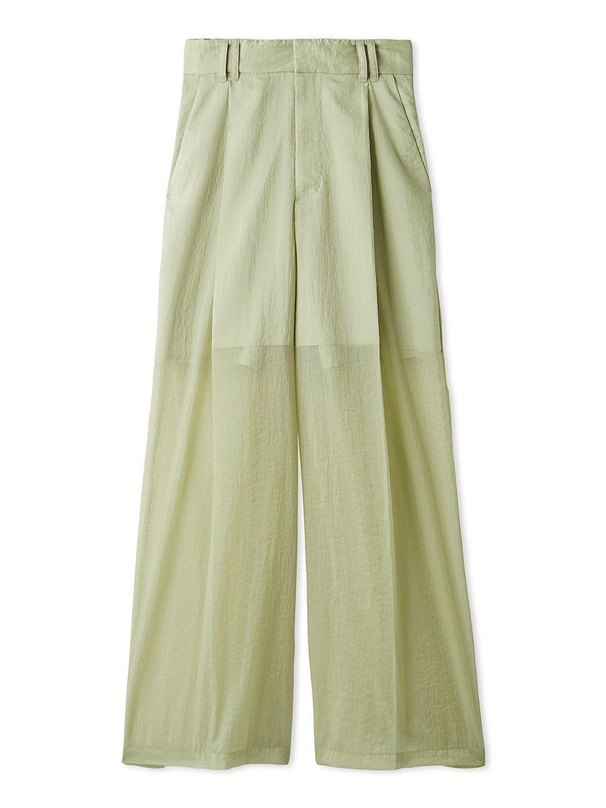 emmi atelier「シアーワイドタックパンツ」|チノ|