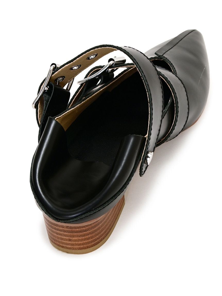 FURFUR「【WEB限定カラー】ダブルストラップバブーシュ」|パンプス|