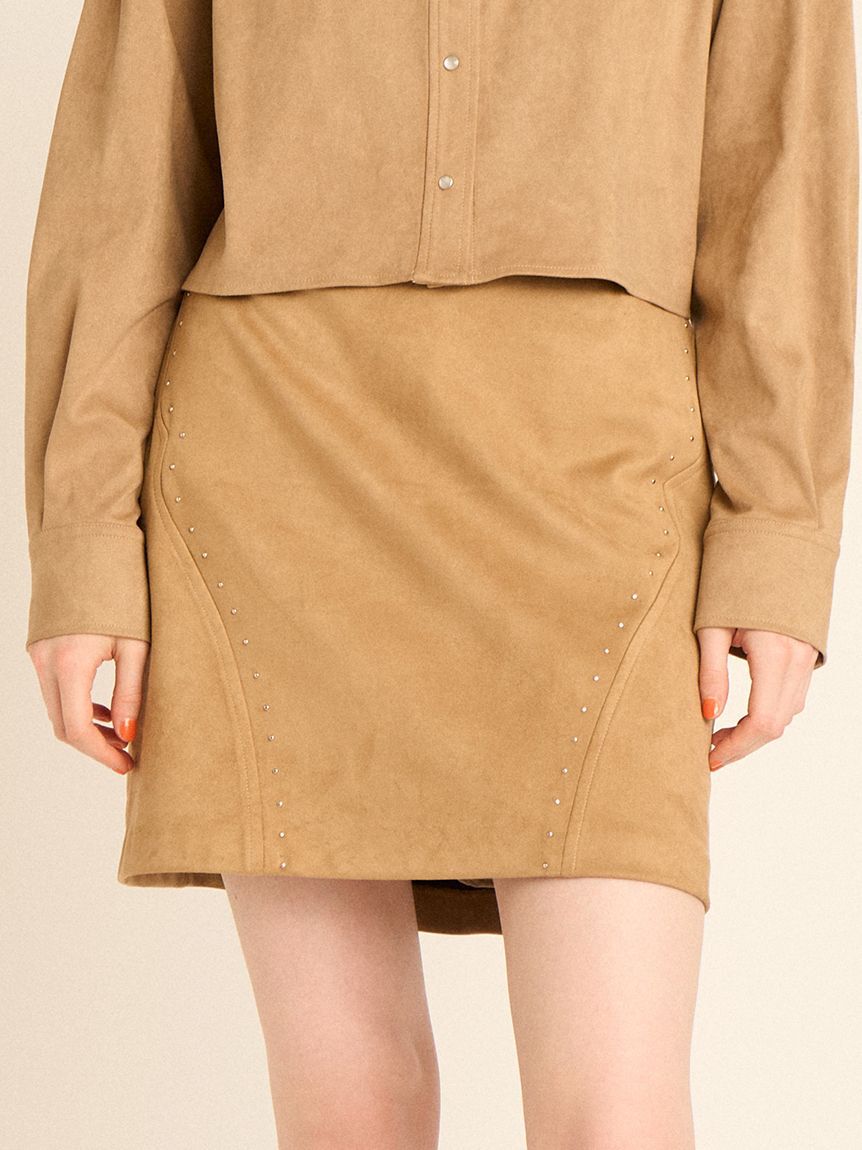 FURFUR「スタッズデザインミニスカート」|スカート|