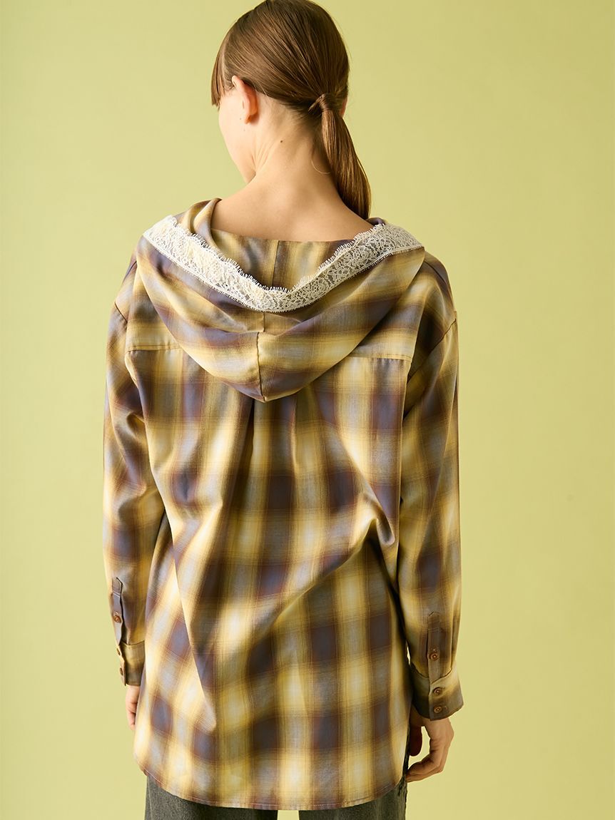FURFUR「フーディーオンブレーチェックシャツ」|シャツ・ブラウス|