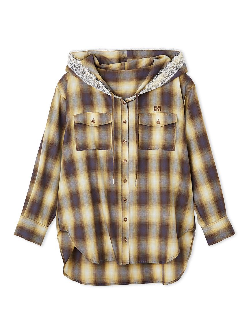 FURFUR「フーディーオンブレーチェックシャツ」|シャツ・ブラウス|