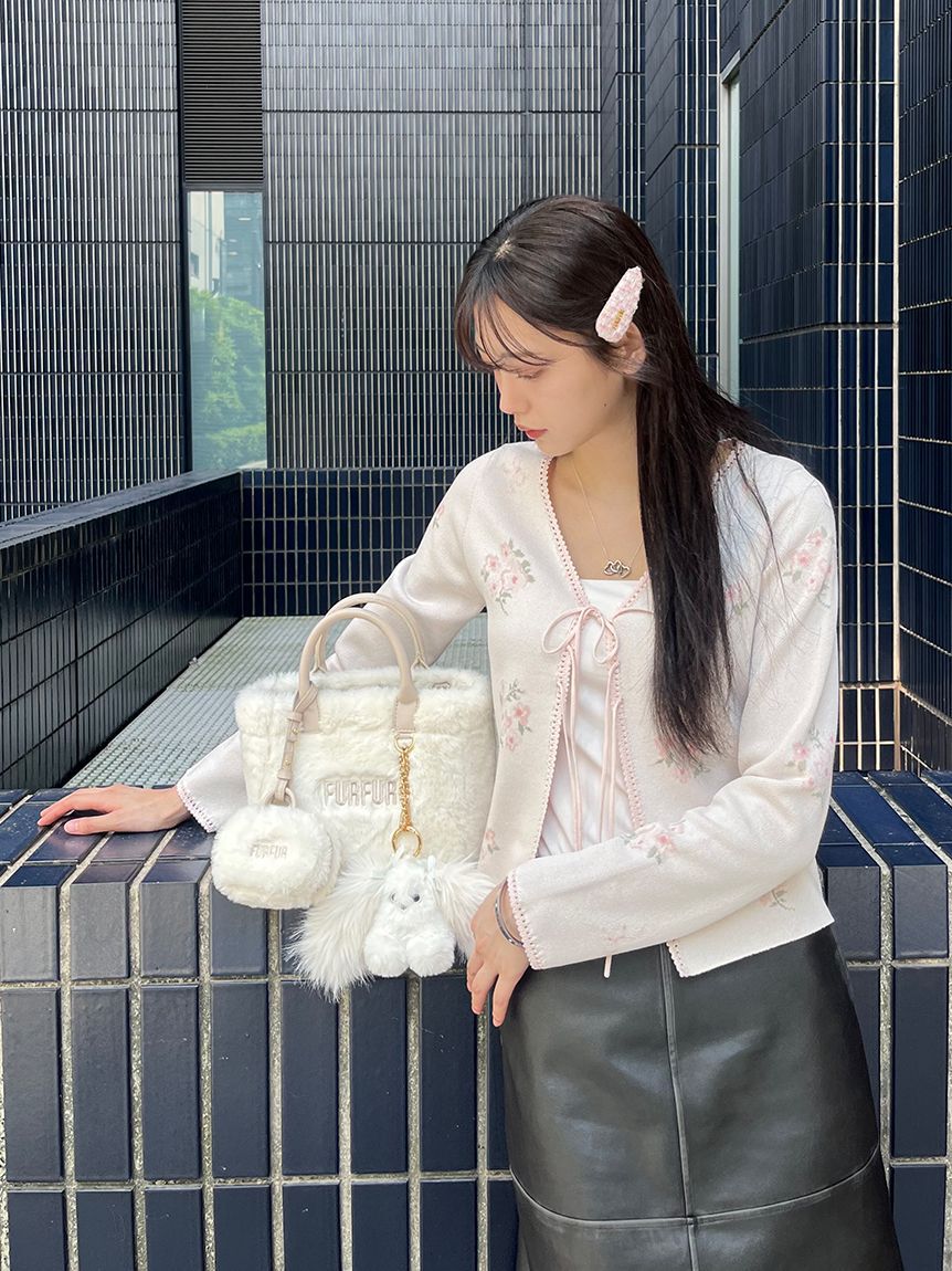 FURFUR「【限定カラー】ツイードロゴヘアピン」|ヘアバンド|