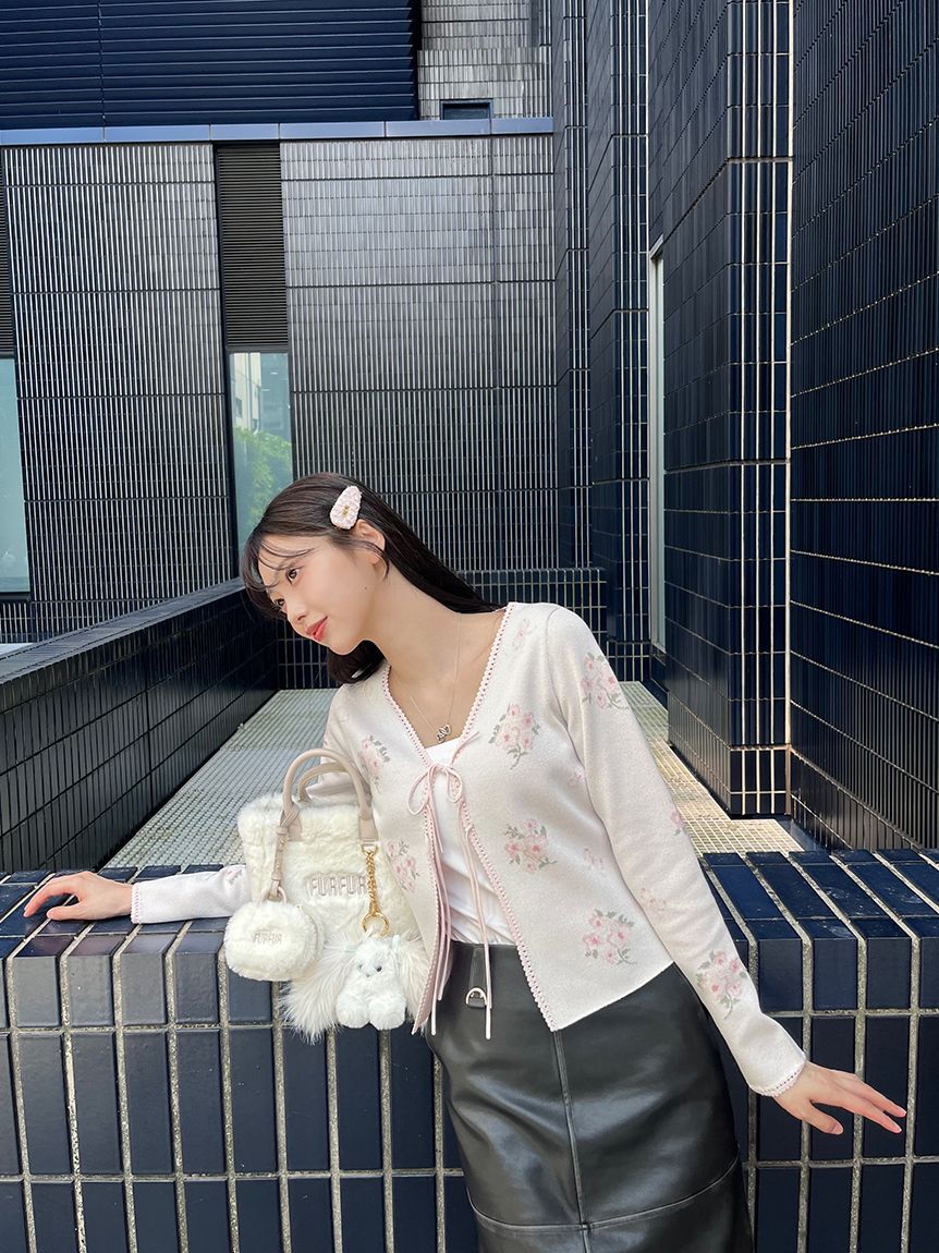 FURFUR「【限定カラー】ツイードロゴヘアピン」|ヘアバンド|