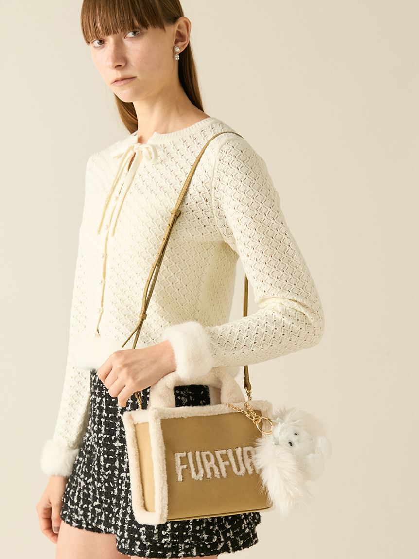 FURFUR「【WEB・一部店舗限定カラー】ムートンロゴトートバッグ」|トートバッグ|