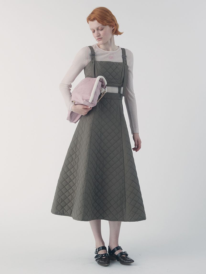 FURFUR「ロゴ刺繍シアーウールリブニット」|ニット・セーター|