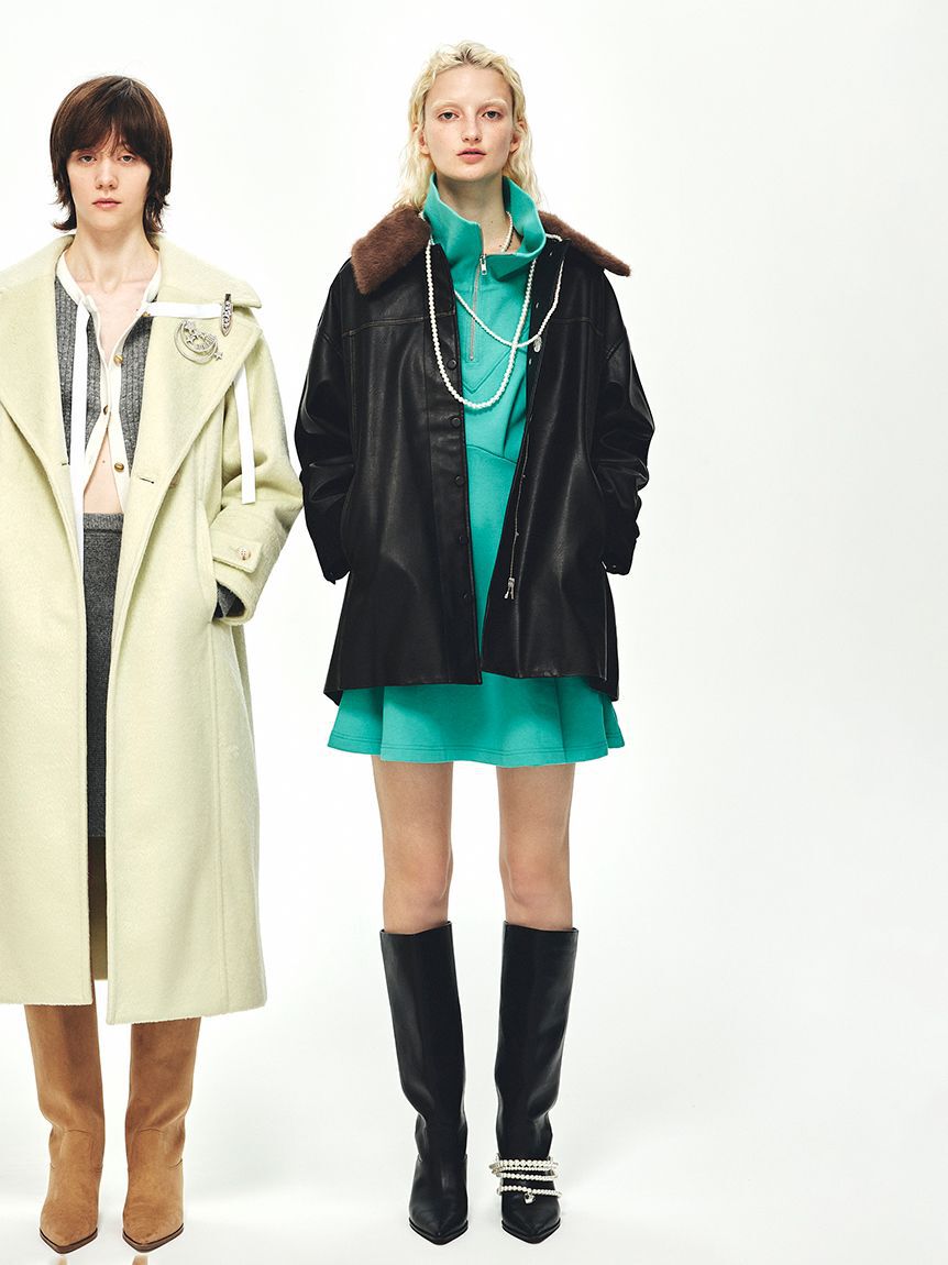 FURFUR「ハーフジップスウェットミニワンピース」|ワンピース|