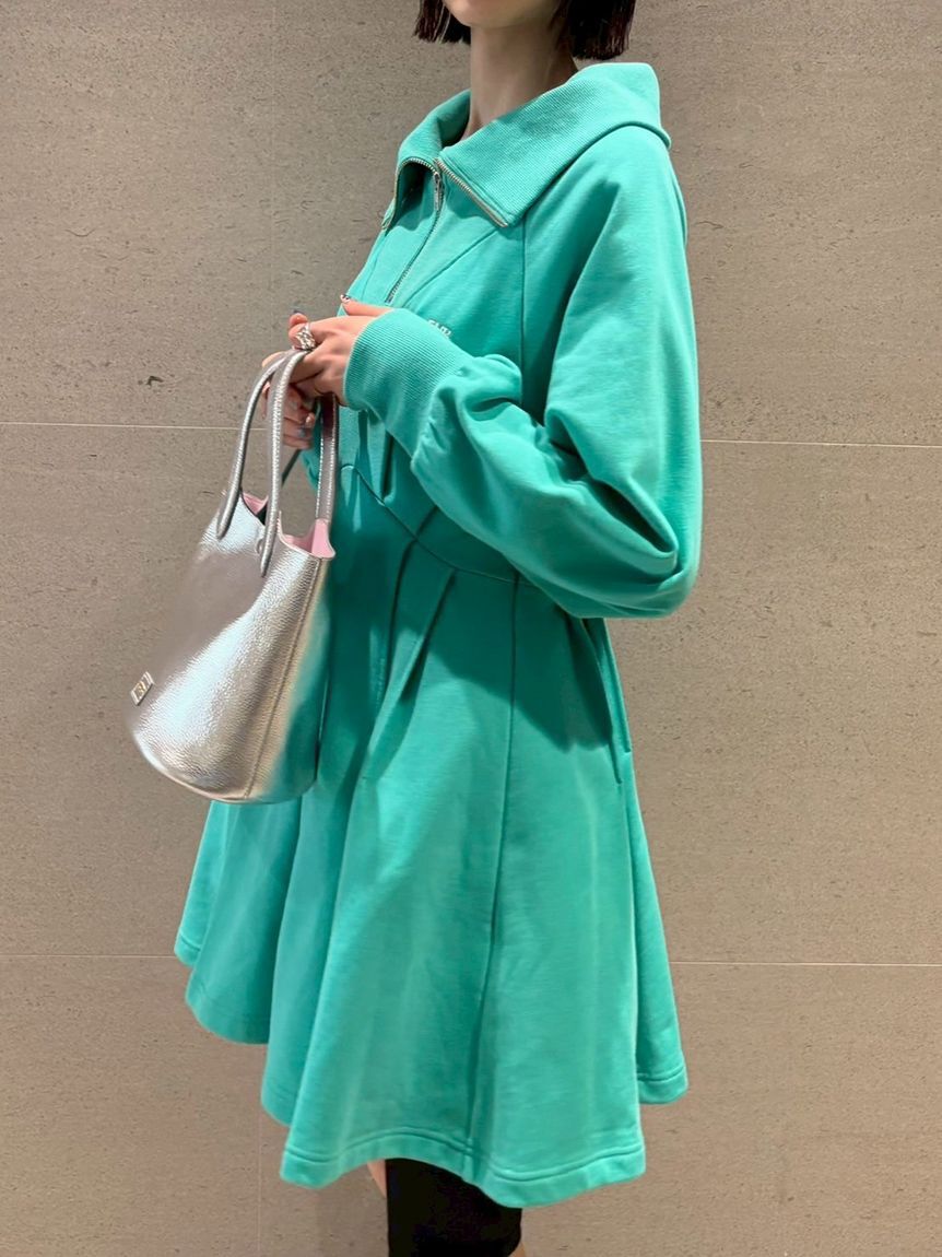 FURFUR「ハーフジップスウェットミニワンピース」|ワンピース|