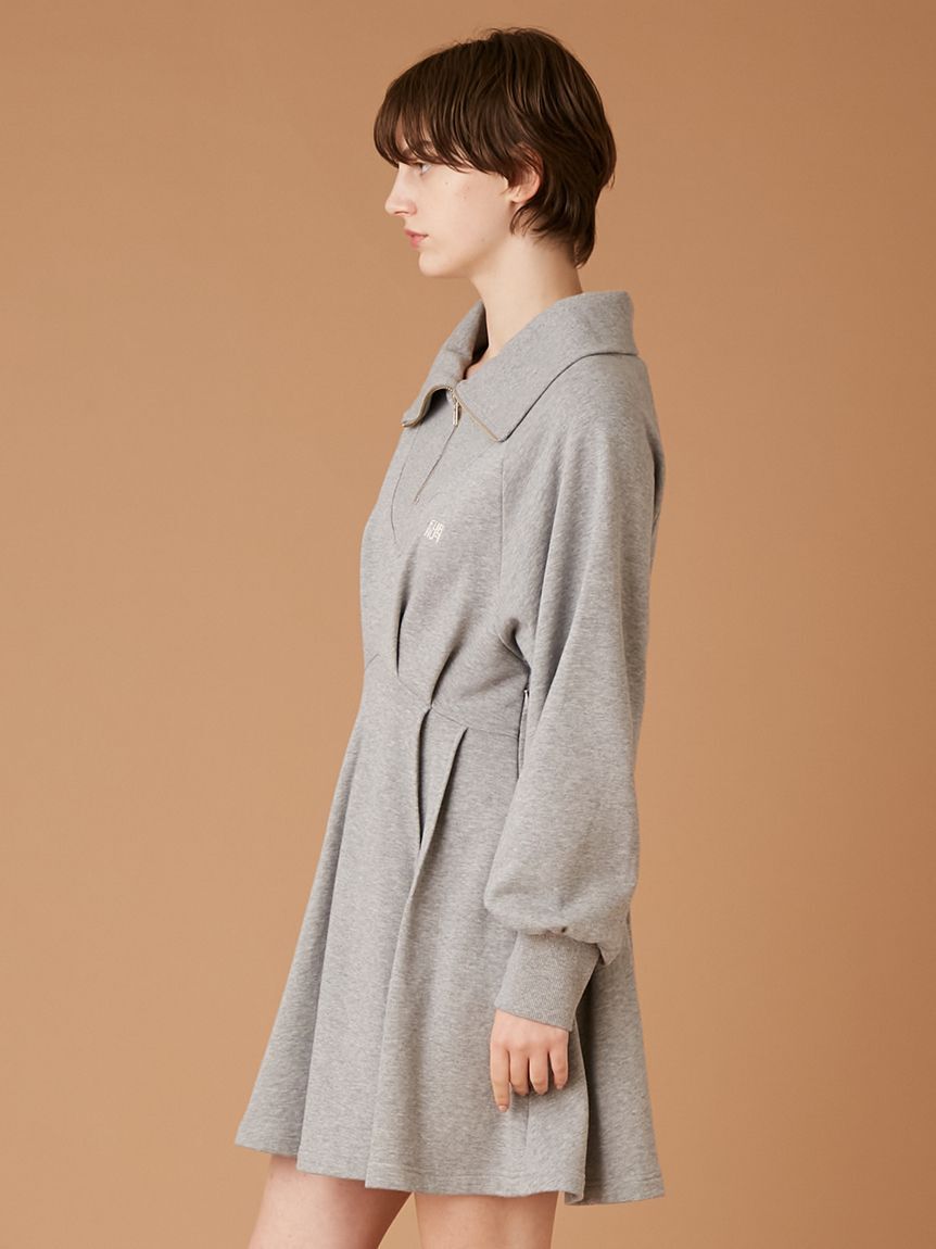 FURFUR「ハーフジップスウェットミニワンピース」|ワンピース|