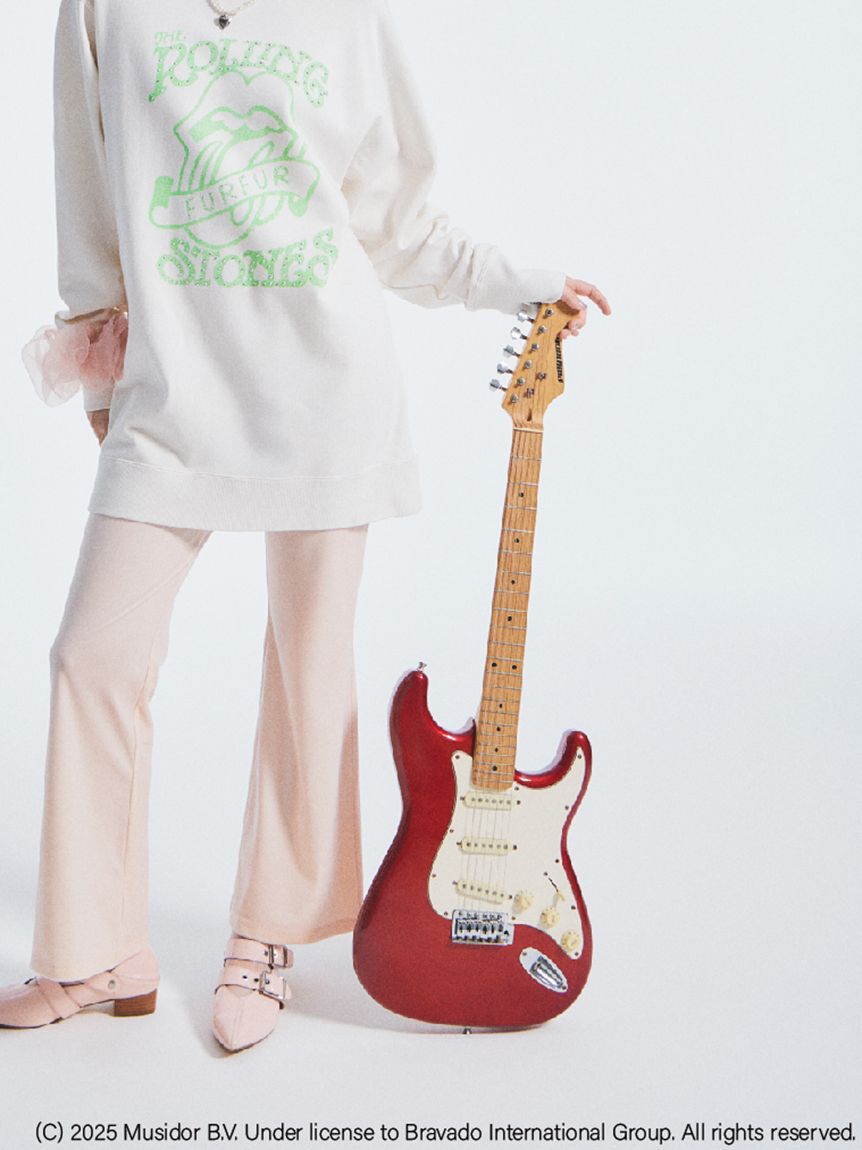 FURFUR「リボン刺繍イージーベロアパンツ」|チノ|