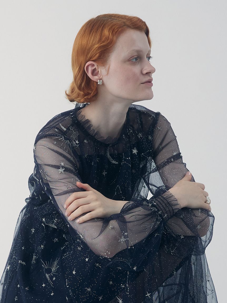 FURFUR「【限定サイズ】Twilightラメチュール刺繍ドレス」|ドレス|