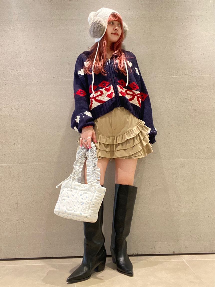 FURFUR「リボンカウチンニットカーディガン」|カーディガン|