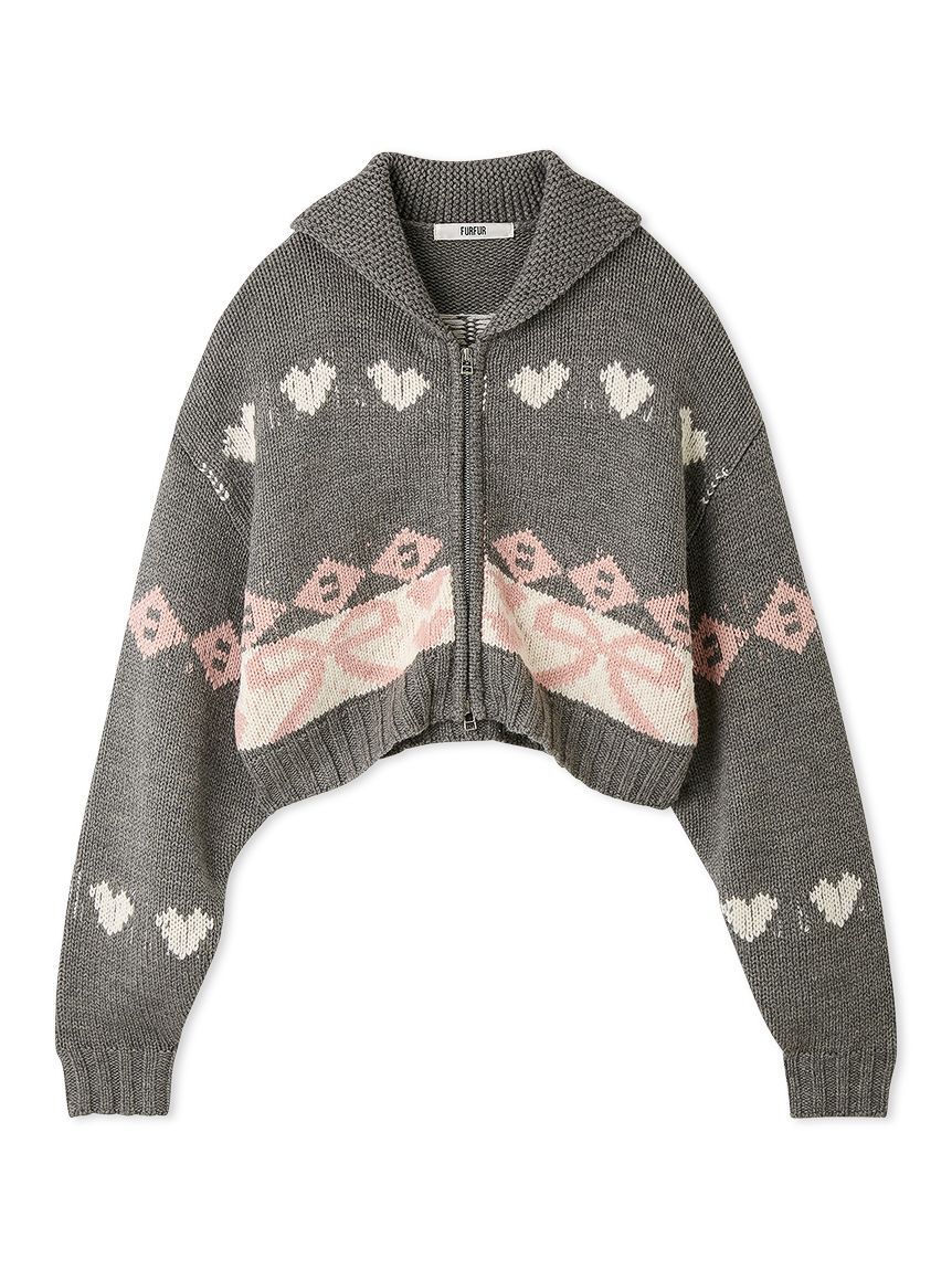 FURFUR「リボンカウチンニットカーディガン」|カーディガン|