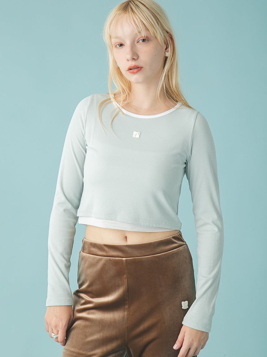 FURFUR「ロゴ刺繍テレコトップス」|Tシャツ・カットソー|MNT