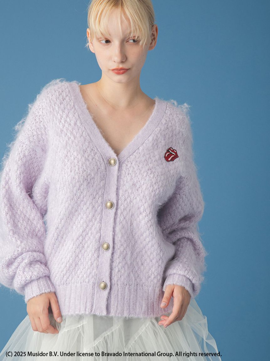FURFUR「【ローリング・ストーンズ】刺繍カーディガン」|カーディガン|