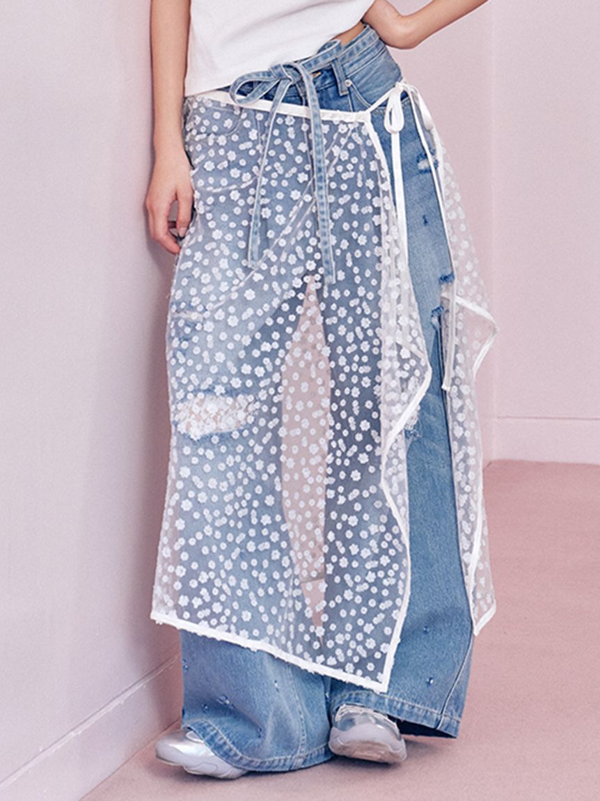 FURFUR「スパンコールラップスカート」|スカート|