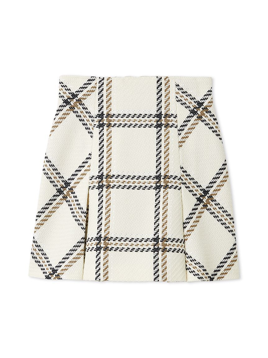 SNIDEL「Sustainableロービングチェックミニスカート」|スカート|