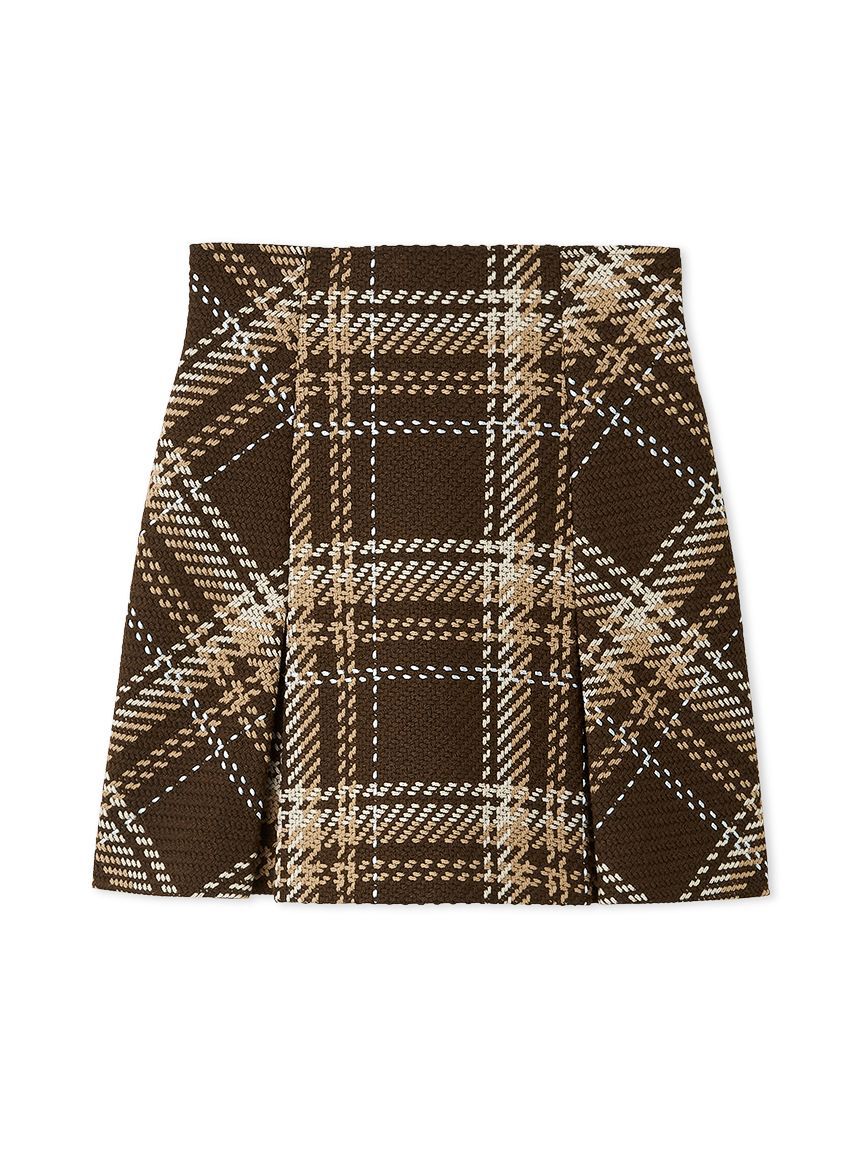 SNIDEL「Sustainableロービングチェックミニスカート」|スカート|