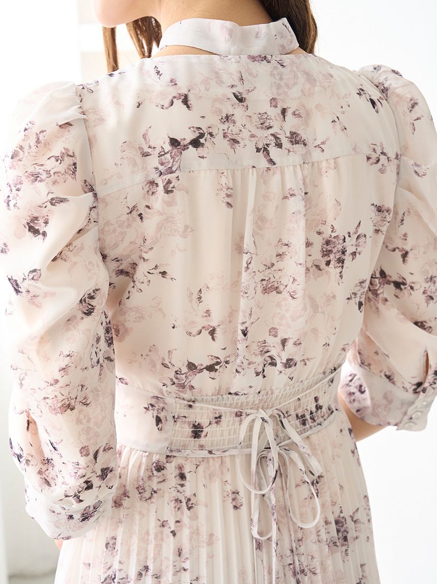 SNIDEL「Sustainableプリーツプリントワンピース」|ワンピース|