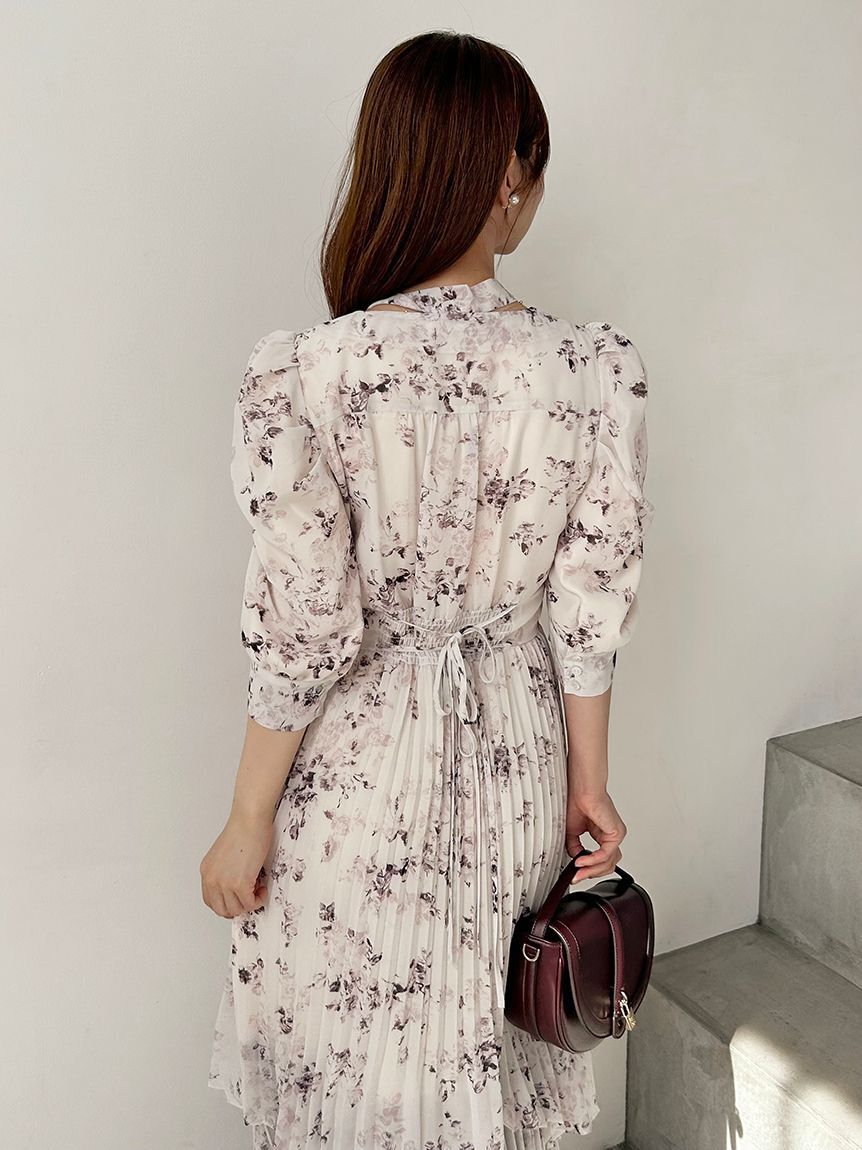 SNIDEL「Sustainableプリーツプリントワンピース」|ワンピース|