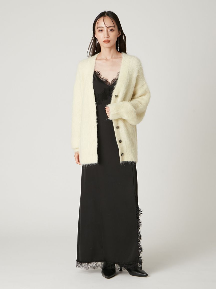 FRAY I.D「【限定カラー】レーストリムキャミワンピース」|ワンピース|