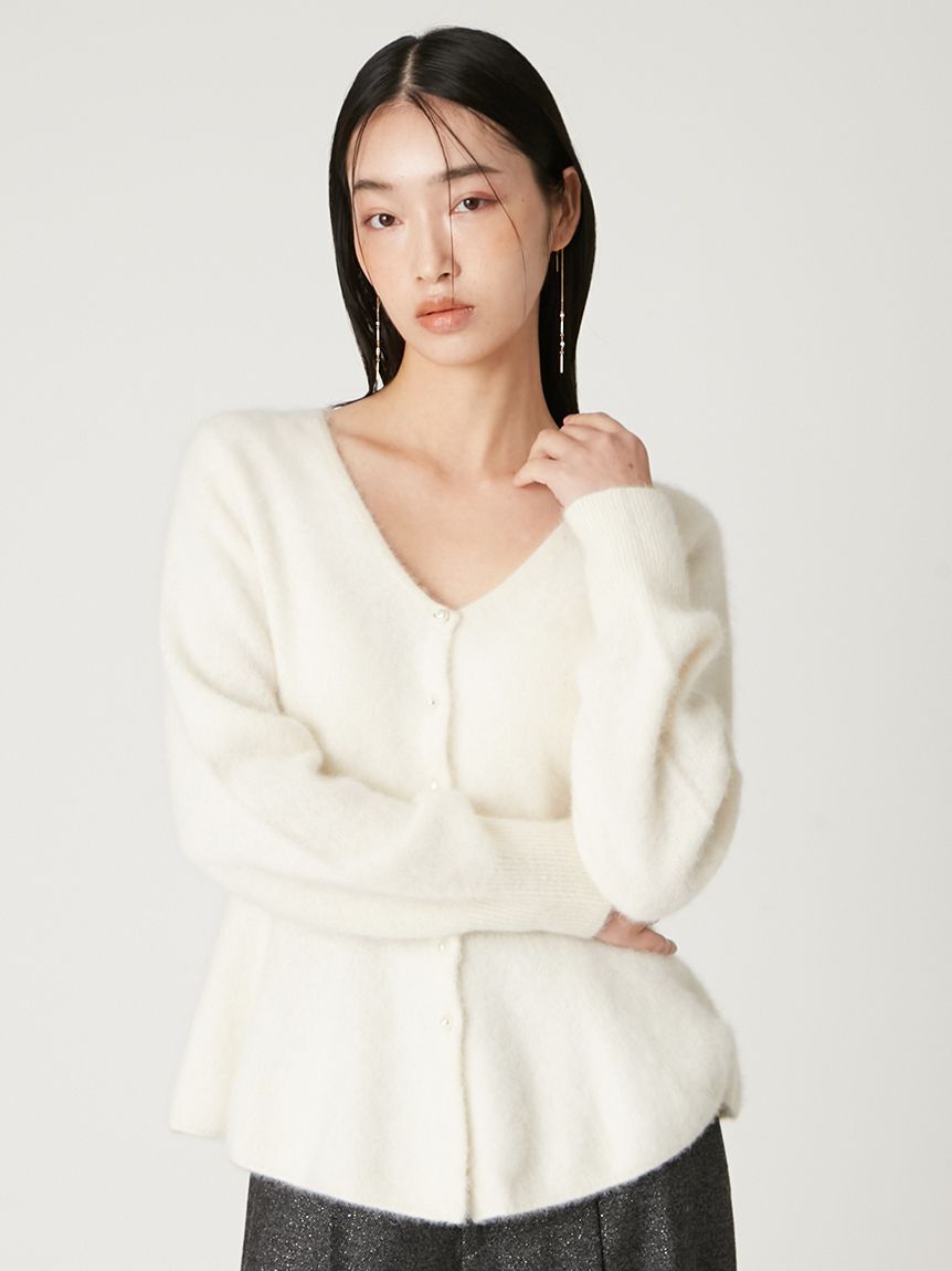 FRAY I.D「フォックスカシミアペプラムカーディガン」|カーディガン|