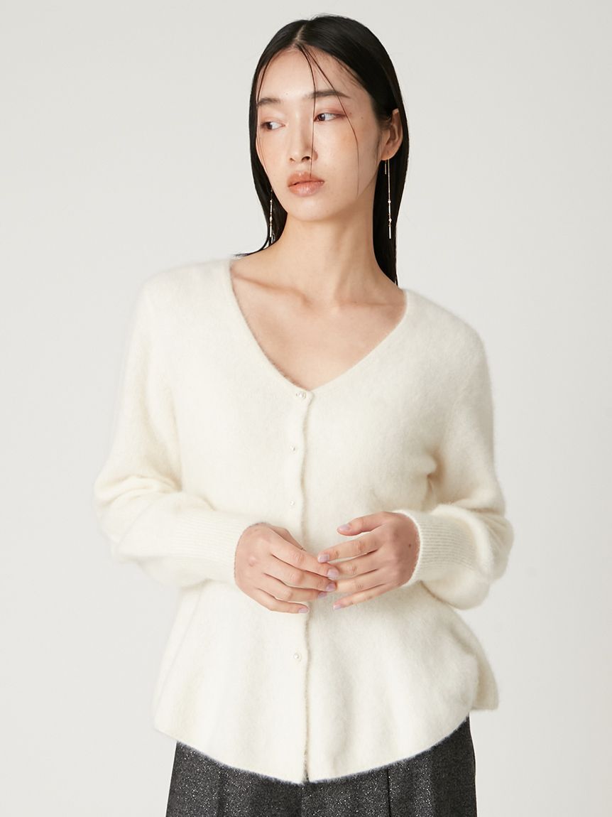 FRAY I.D「フォックスカシミアペプラムカーディガン」|カーディガン|