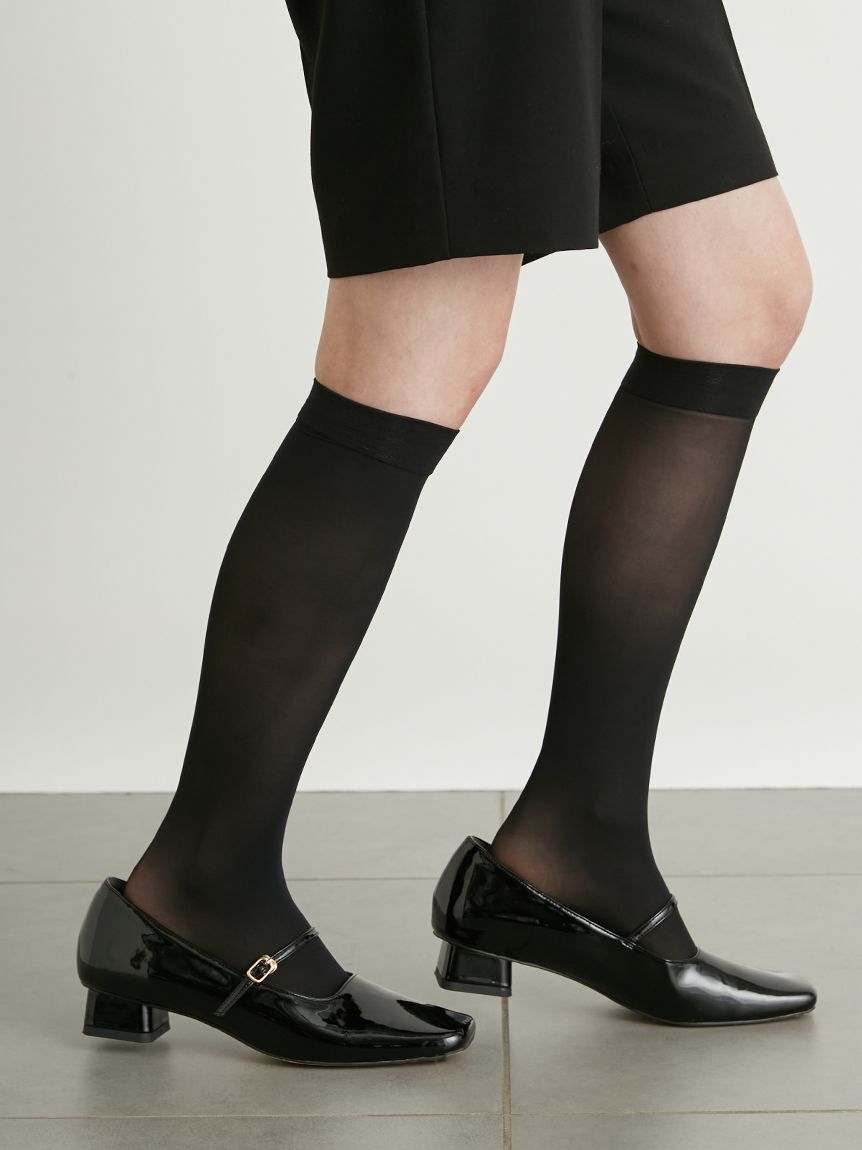 LILY BROWN「シアーレースハイソックス」|ソックス|