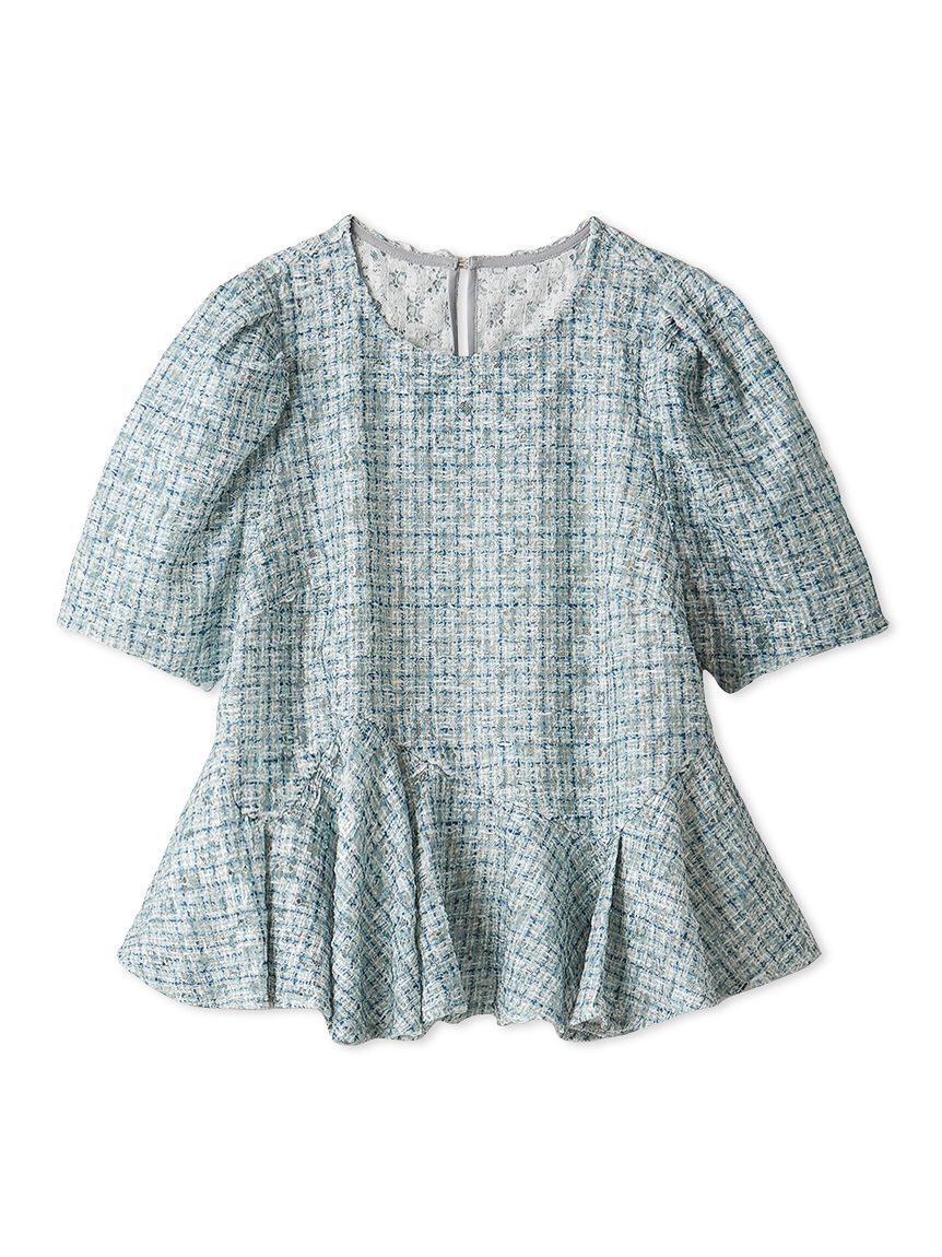 CELFORD「ブラッシュドレースペプラムトップス」|Tシャツ・カットソー|