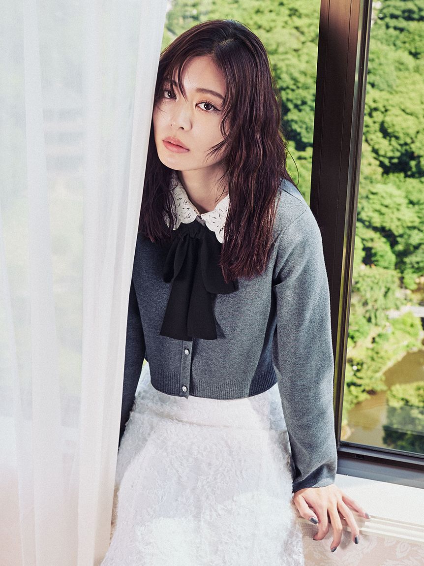 CELFORD「【WEB限定】デタッチャブルレースカラーカーディガン」|カーディガン|CGRY