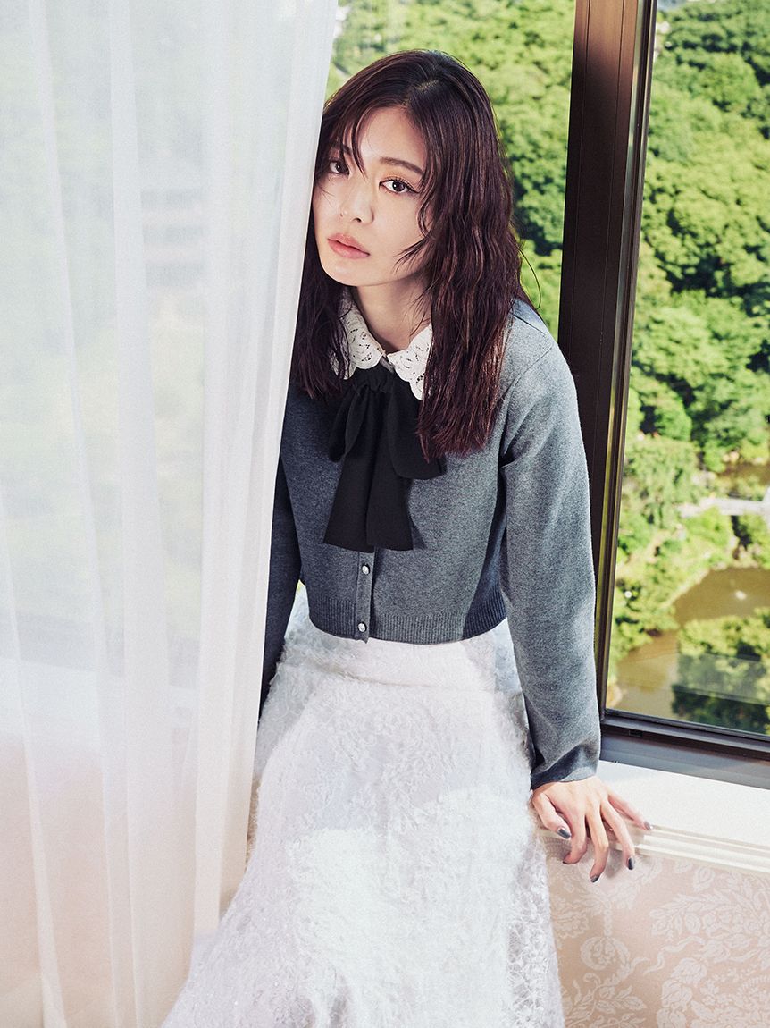 CELFORD「【WEB限定】デタッチャブルレースカラーカーディガン」|カーディガン|