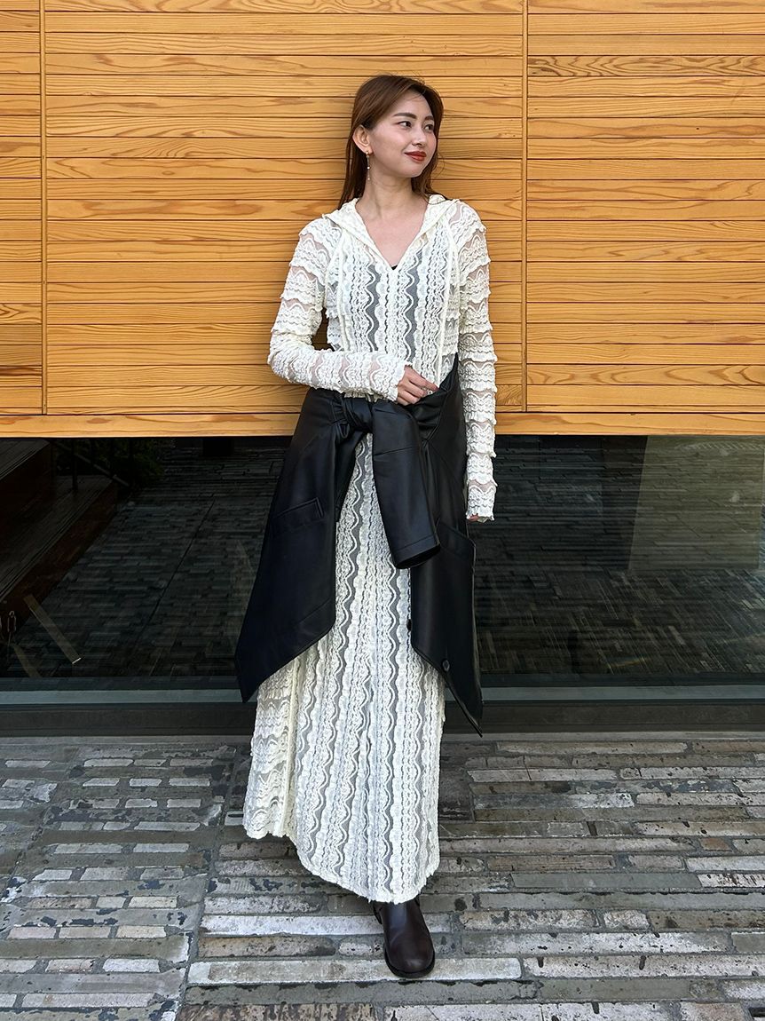 styling/「ラッフルレース2WAYマキシドレス」|ワンピース|