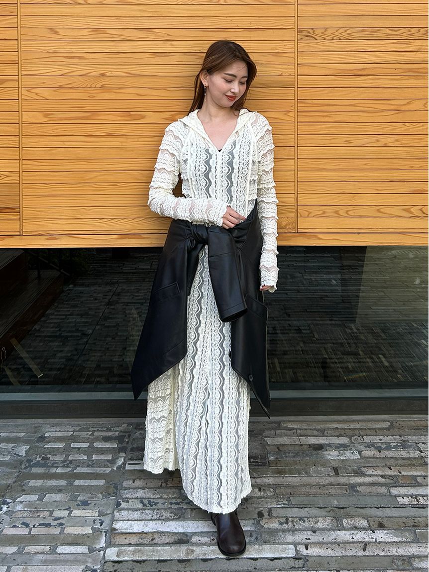 styling/「ラッフルレース2WAYマキシドレス」|ワンピース|