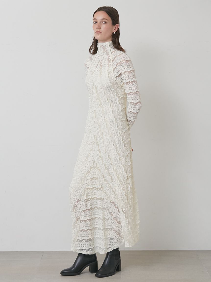 styling/「ラッフルレース2WAYマキシドレス」|ワンピース|