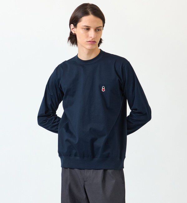 MACKINTOSH PHILOSOPHY「バッキンガムベア バスク天竺 ワイドリブロンT」|Tシャツ・カットソー|ネイビー