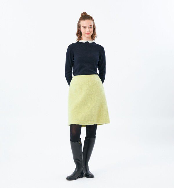 MACKINTOSH PHILOSOPHY「【2025年秋冬モデル】Cleric Collar Knit グリッター」|ニット・セーター|