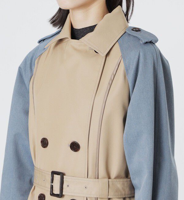  「ブロッキングトレンチコート」|トレンチコート|