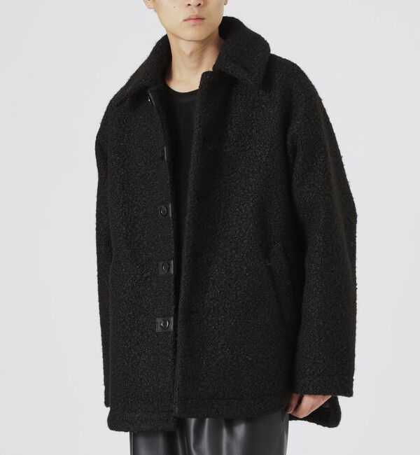  「【UNISEX】ブラッシュドループボアブルゾン」|ブルゾン・スタジャン|