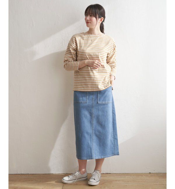 ikka「コットンUSA長袖T」|Tシャツ・カットソー|