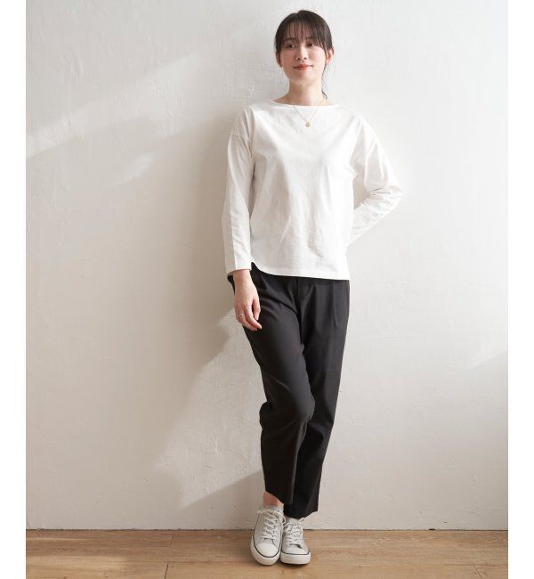 ikka「コットンUSA長袖T」|Tシャツ・カットソー|