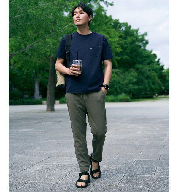 ikka「【接触冷感】速乾COOLポケットプリントTシャツ」|Tシャツ・カットソー|