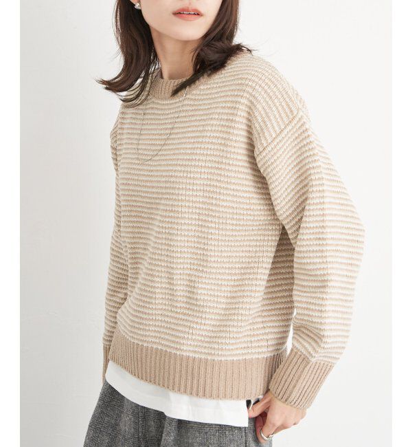 ikka「モールニットプルオーバー」|プルオーバー|