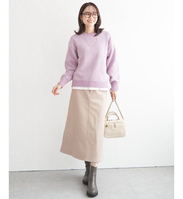 ikka「モールニットプルオーバー」|プルオーバー|