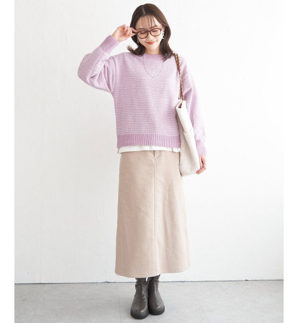 ikka「モールニットプルオーバー」|プルオーバー|