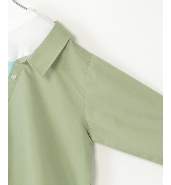 ikka kids「【親子おそろい】フォトTドッキングブラウス（120~160cm）」|シャツ・ブラウス|