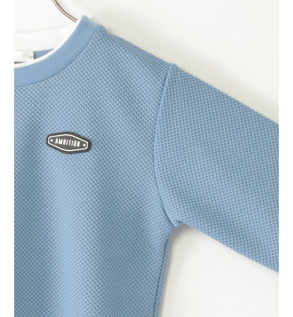 ikka kids「【親子おそろい】パイナップルレイヤード7分袖Tシャツ（120~160cm）」|Tシャツ・カットソー|