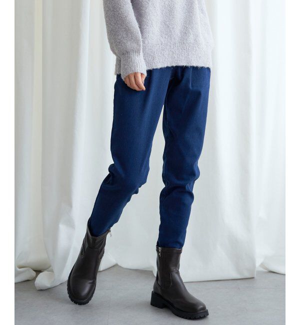 Lbc with Life「ラクぬくテーパードパンツ」|その他|ネイビー