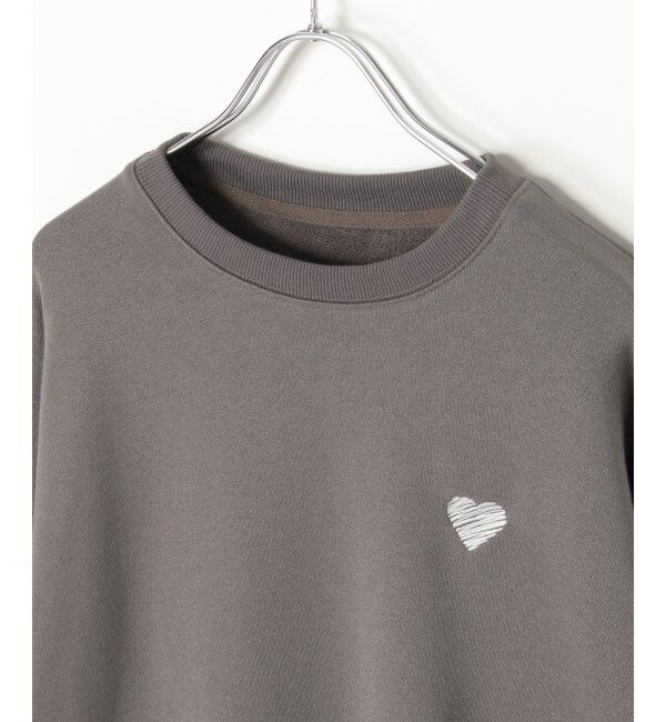 VENCE share style「ラメ裏毛ハートスウェット」|スウェット・ジャージ|